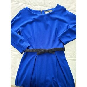 Anthropologie Girls From Savoy Cobalt Dress